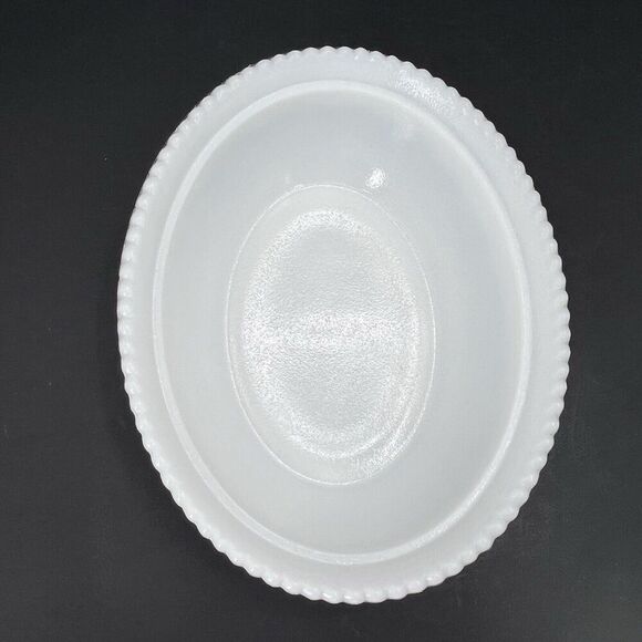 Antique Milk Glass Large Nesting Chicken Hen on Basket Covered Dish - Picture 8 of 12